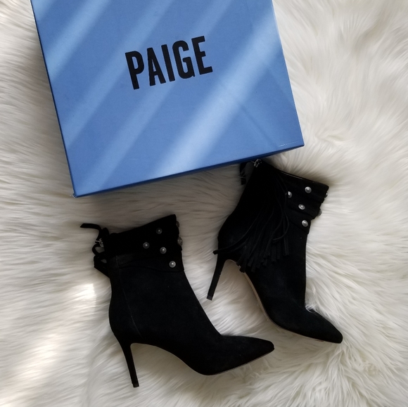 ⬇️ PAIGE Leah Fringe Bootie Sz 6 - Picture 5 of 16